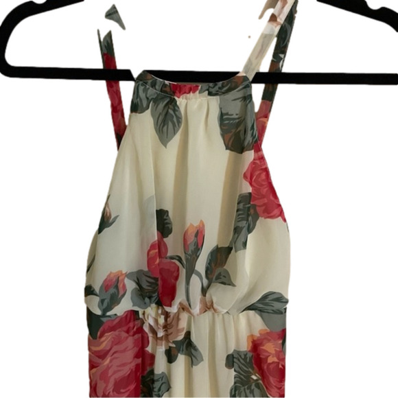 Show me your muMu amanda rose floral halter maxi dress, size XS - Picture 6 of 9